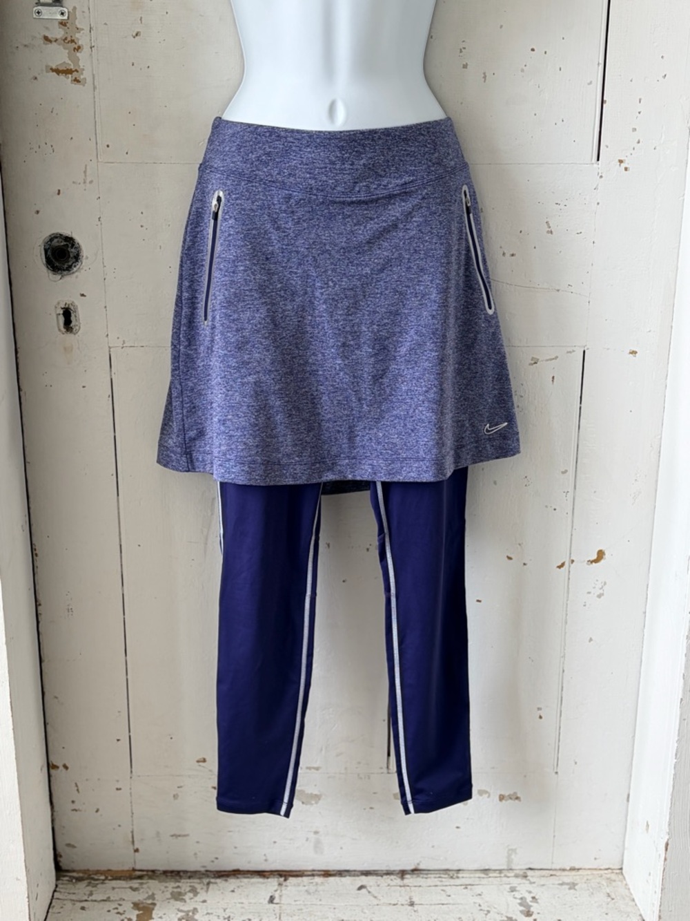 Nike Golf Tennis Purple Heather Skort with Attached Leggings
